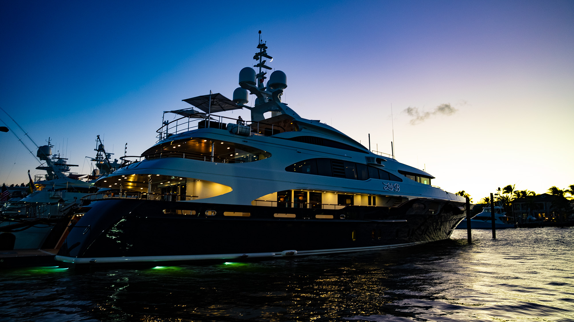 Elegasea private asset network at dusk